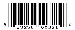 UPC barcode number 858256003210