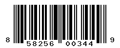 UPC barcode number 858256003449
