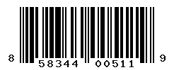 upc 858344005119 barcode image
