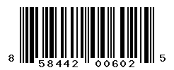 upc 858442006025 barcode image