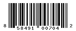 UPC barcode number 858491007042