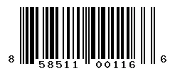 UPC barcode 858511001166