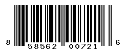 UPC barcode number 858562007216
