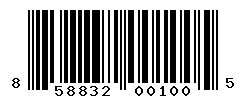 upc 858832001005 barcode image