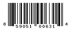 UPC barcode number 859051006314