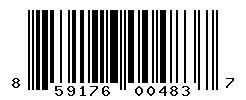 UPC barcode number 859176004837
