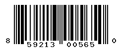 UPC barcode number 859213005650