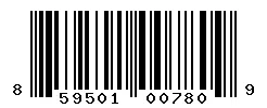 UPC barcode 859501007809