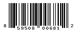UPC barcode number 859508006812