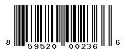 UPC barcode number 859520002366