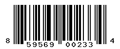 UPC barcode 859569002334