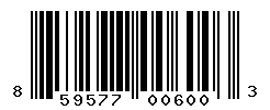UPC barcode number 859577006003