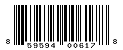 UPC barcode number 859594006178