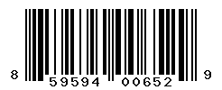 UPC barcode number 859594006529