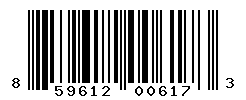 UPC barcode number 859612006173