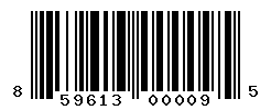 upc 859613000095 barcode image