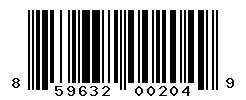 UPC barcode number 859632002049