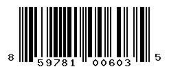 UPC barcode number 859781006035