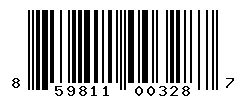 UPC barcode number 859811003287