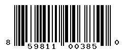 UPC barcode number 859811003850