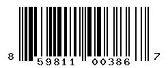 UPC barcode number 859811003867