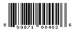 UPC barcode number 859871004026