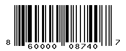 UPC barcode number 860000087407