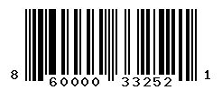 UPC barcode number 860000332521