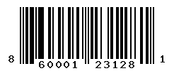 UPC barcode number 860001231281