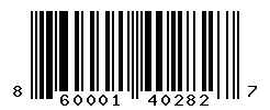 UPC barcode number 860001402827