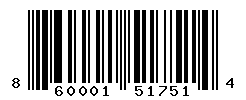 UPC barcode number 860001517514