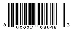 UPC barcode 860003086483