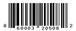 UPC barcode number 860003205082