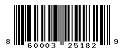 UPC barcode number 860003251829