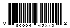 UPC barcode number 860004622802