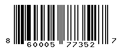 UPC barcode number 860005773527