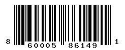 UPC barcode number 860005861491