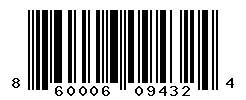 UPC barcode number 860006094324