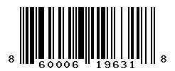 UPC barcode number 860006196318