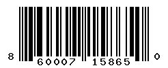 UPC barcode 860007158650