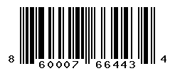 UPC barcode number 860007664434