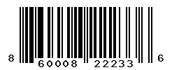 UPC barcode number 860008222336