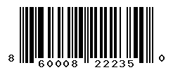 UPC barcode number 860008222350