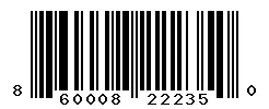 UPC barcode 860008222350