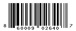 UPC barcode number 860009026407