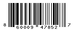 UPC barcode number 860009478527