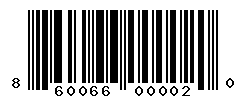 UPC barcode number 860066000020