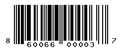 UPC barcode number 860066000037