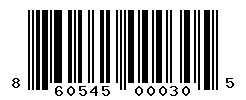 UPC barcode number 860545000305