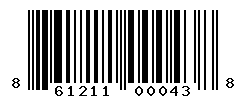 UPC barcode number 861211000438